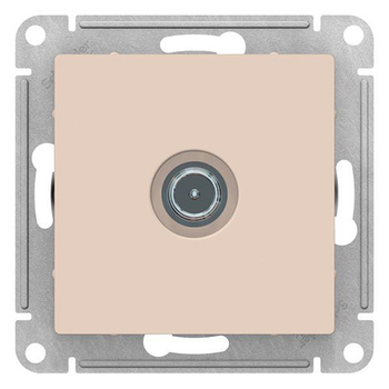 Розетка TV SE AtlasDesign оконечная 1DB, бежевая, механизм - Электрика, НВА - Выключатели и розетки - Розетки - . Магазин оборудования для автономного и резервного электропитания Ekosolar.ru в Химках