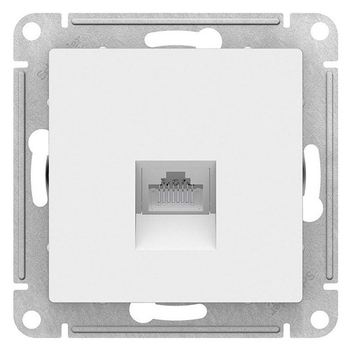 Розетка компьютерная SE AtlasDesign RJ45, белая механизм - Электрика, НВА - Выключатели и розетки - Розетки - . Магазин оборудования для автономного и резервного электропитания Ekosolar.ru в Химках