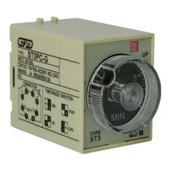 Реле времени 220V ST3PC-G (0.5-4min/40min/4h/24h) Энергия - Электрика, НВА - Реле, автоматизация и управление - Реле времени - . Магазин оборудования для автономного и резервного электропитания Ekosolar.ru в Химках