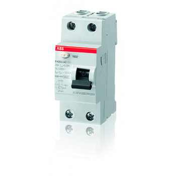 ABB FH202AC УЗО 2P 40A 30mA (AC) - Электрика, НВА - Модульное оборудование - Узо - . Магазин оборудования для автономного и резервного электропитания Ekosolar.ru в Химках