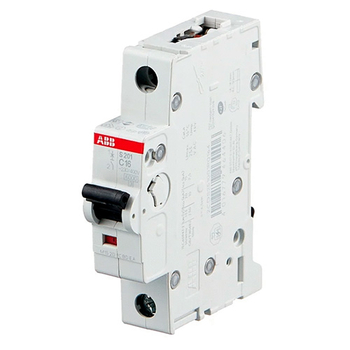Автоматический выключатель ABB S201 1P 16А (С) 6kA - Электрика, НВА - Модульное оборудование - Автоматические выключатели - . Магазин оборудования для автономного и резервного электропитания Ekosolar.ru в Химках