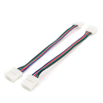 Комплект коннекторов Apeyron Electrics 09-12 (2 клипсы с проводами) для RGB-светодиодной ленты 12В IP20 10 мм - Светильники - Cветодиодные ленты - . Магазин оборудования для автономного и резервного электропитания Ekosolar.ru в Химках