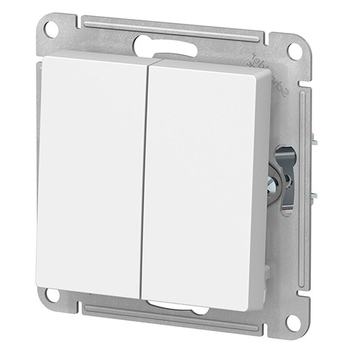 Выключатель Schneider Electric AtlasDesign 2-клавишный сх.5, 10АХ, белый, механизм - Электрика, НВА - Выключатели и розетки - Выключатели - . Магазин оборудования для автономного и резервного электропитания Ekosolar.ru в Химках