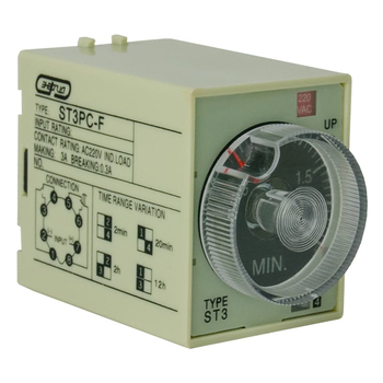 Реле времени 220V ST3PC-F (0.25-2m/20m/2h/12h) Энергия, 10 шт - Электрика, НВА - Реле, автоматизация и управление - Реле времени - . Магазин оборудования для автономного и резервного электропитания Ekosolar.ru в Химках