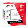 Светильник LightPhenomenON Downlight LT-TP-DL-01-18W-6500K встраиваемый квадратный 170х170 LED - Светильники - Светильники DOWNLIGHT - . Магазин оборудования для автономного и резервного электропитания Ekosolar.ru в Химках