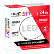 Светильник LightPhenomenON Downlightt LT-TP-DL-06-24W-6500K встраиваемый круглый Ф174 LED с выносным драйвером - Светильники - Светильники DOWNLIGHT - . Магазин оборудования для автономного и резервного электропитания Ekosolar.ru в Химках